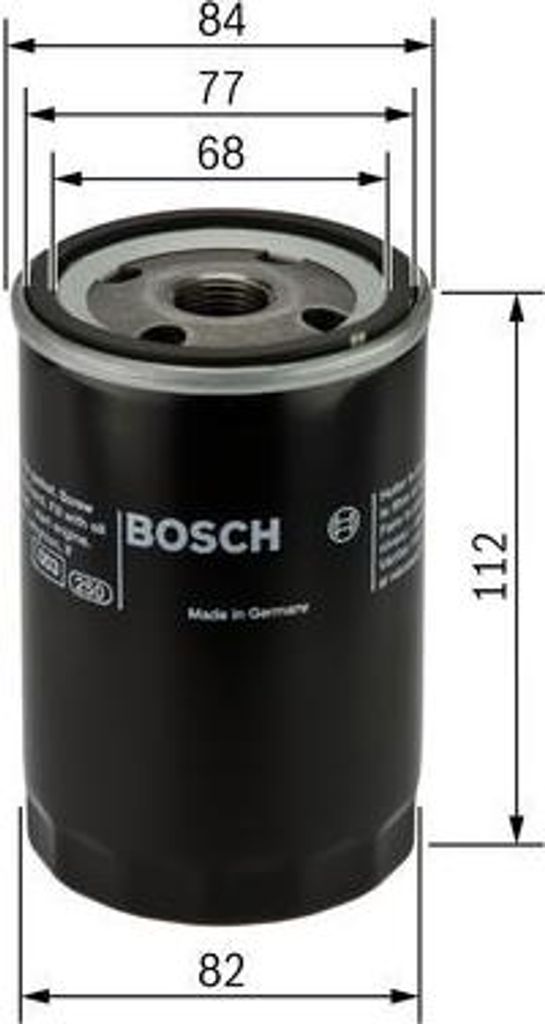 BOSCH 0 451 103 266 Ölfilter OE kompatibel mit Legend, NSX