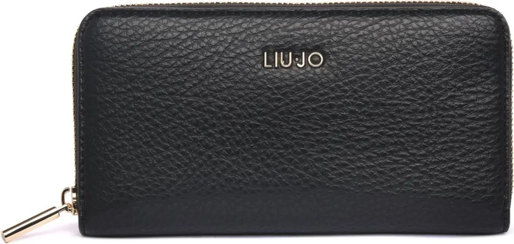 Portefeuille Liu Jo 517022222 en Simili Cuir Noir Élégant pour Femme