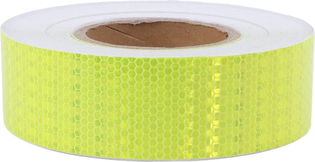 Reine Farbe Fluoreszierendes Gelbes Reflektierendes Warnband Reflektierender Streifen für Autos Motorräder Fahrräder