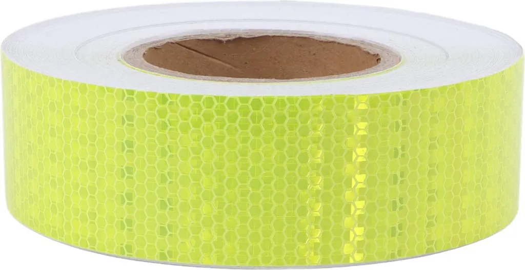 Ruban réfléchissant jaune fluo adhésif puissant et étanche 5m
