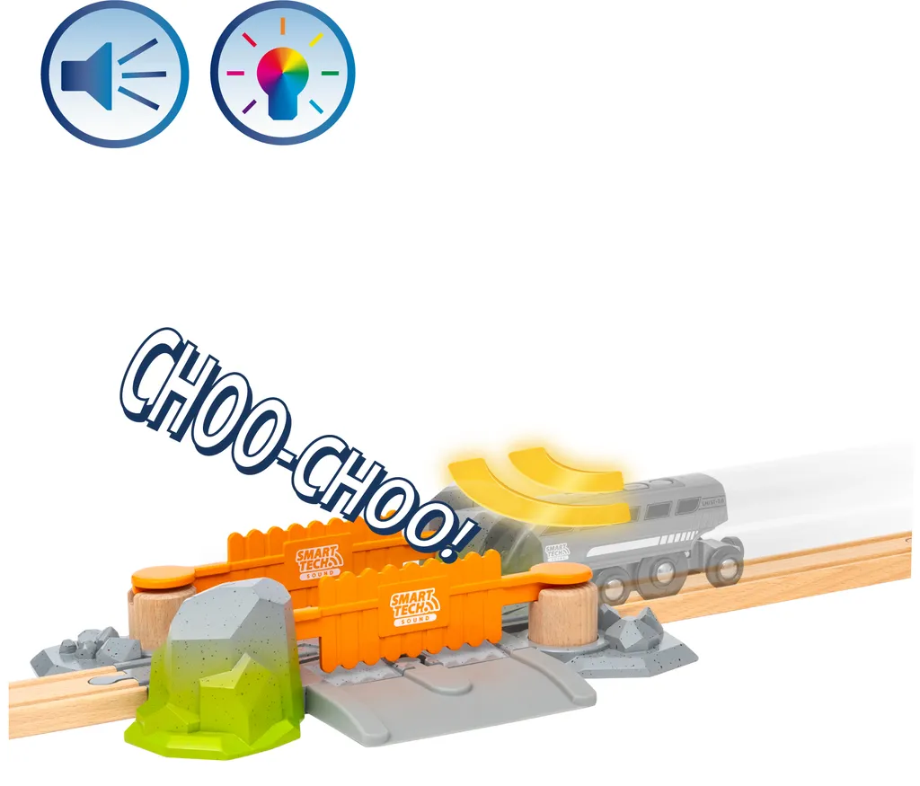 Circuit Train Bois : Passage à Niveau Smart Tech Sound BRIO World 33965