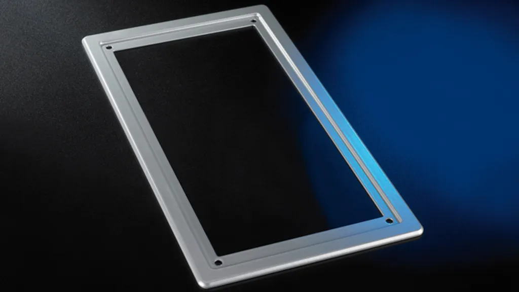 Cadre de recouvrement Agfeo pour platine Premium TFE en métal argent