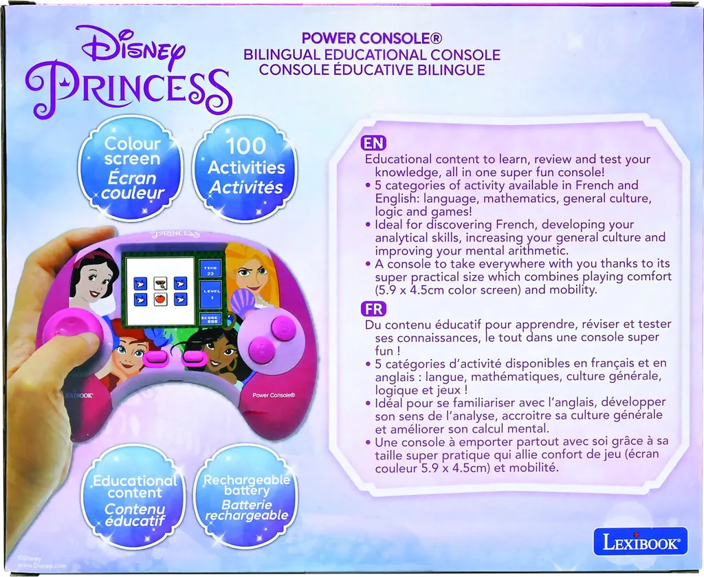 Console Éducative Bilingue Disney Princesse avec 150 Activités de Jeu