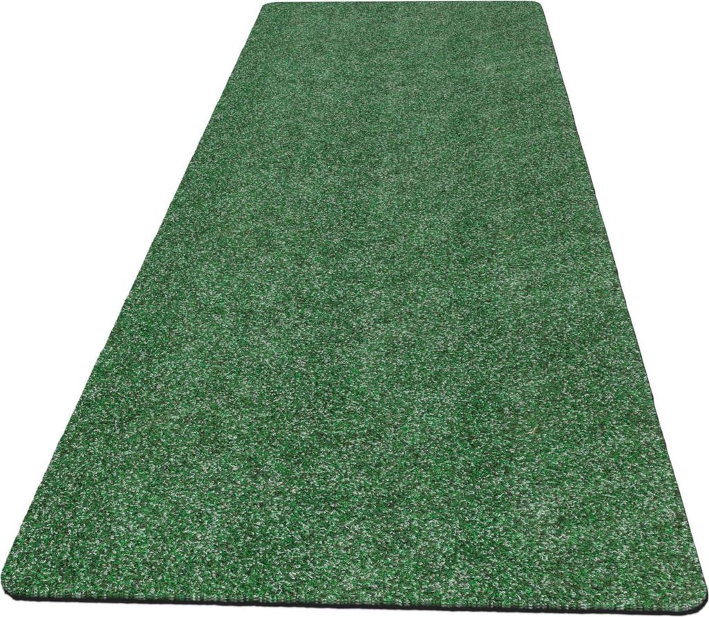 Fußmatte Türvorleger Schmurzfangmatte POET 60x180cm Kräusel Grün Robust Wasserabweisend