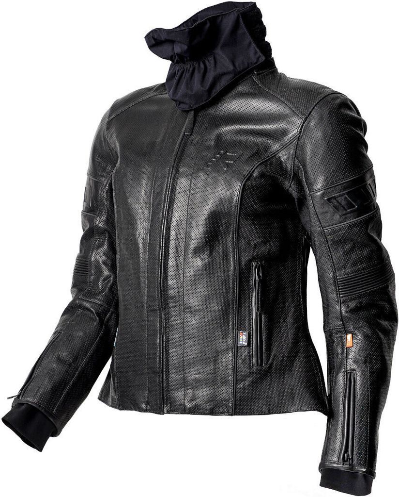 Rukka Aramissy Damen Motorrad Lederjacke, schwarz, 44