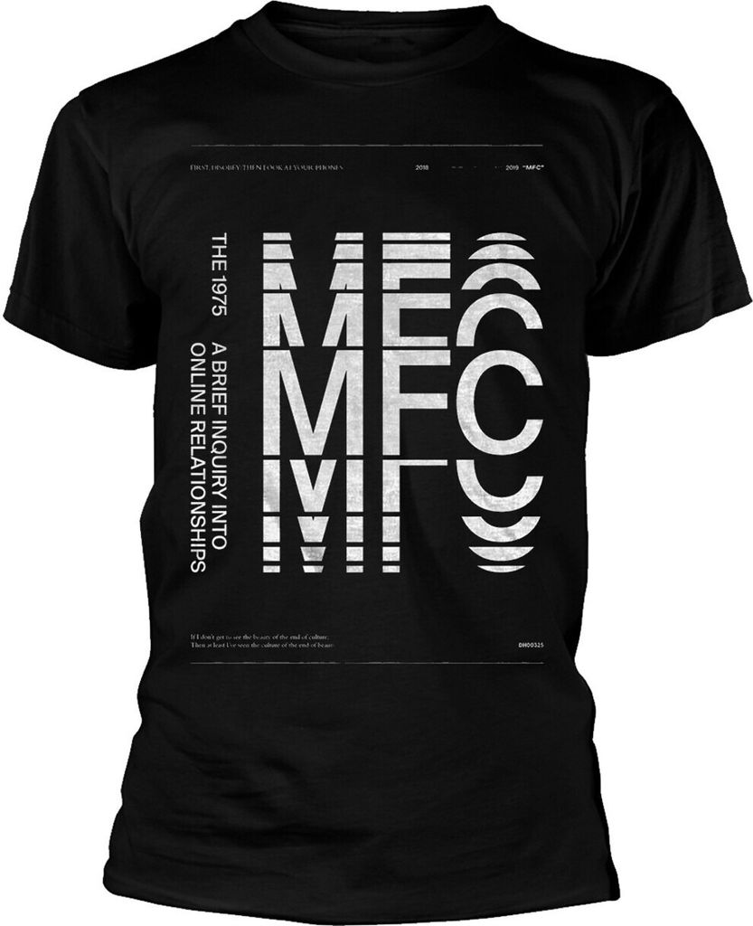 The 1975 - "ABIIOR MFC" T-Shirt für Herren/Damen Uni RO8288 (S) (Schwarz)