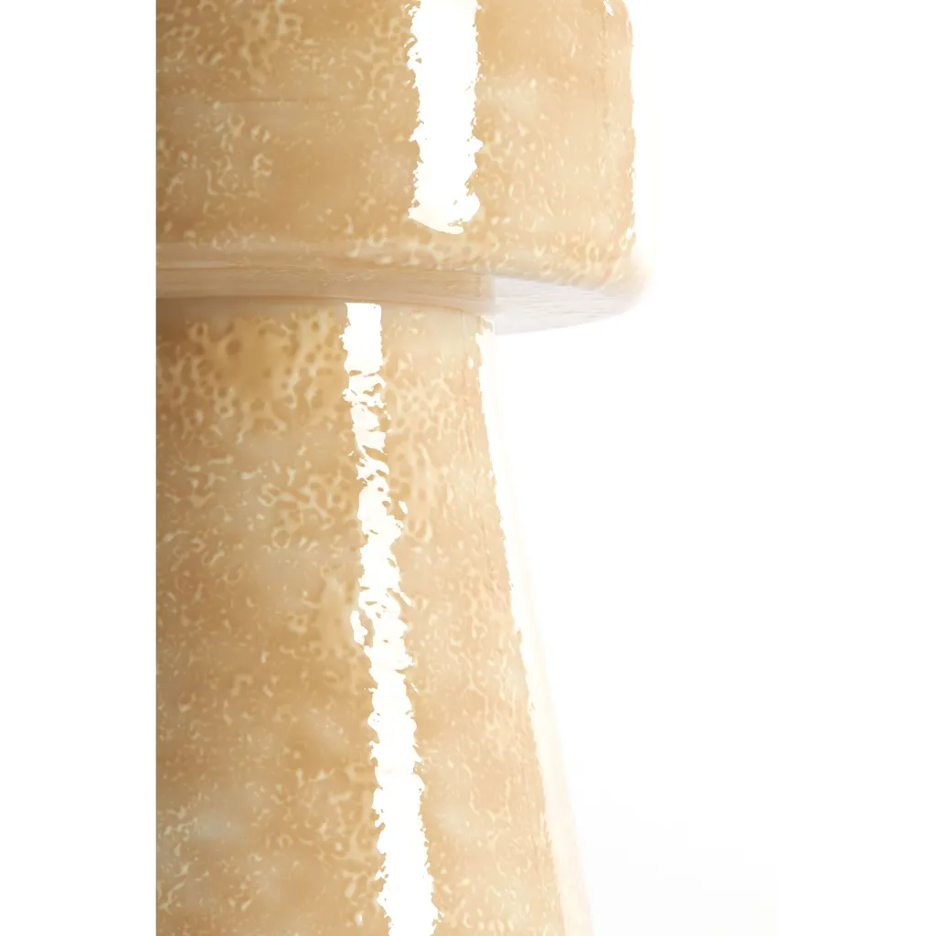 Table d'appoint Dakwa en métal sable brillant Ø29cm design chic - 4