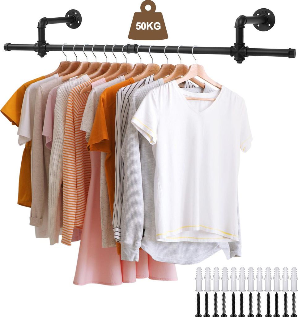 Wandmontierter Kleiderschrank, Garderobenhaken, multifunktional, geeignet für Kleiderschränke und Decken