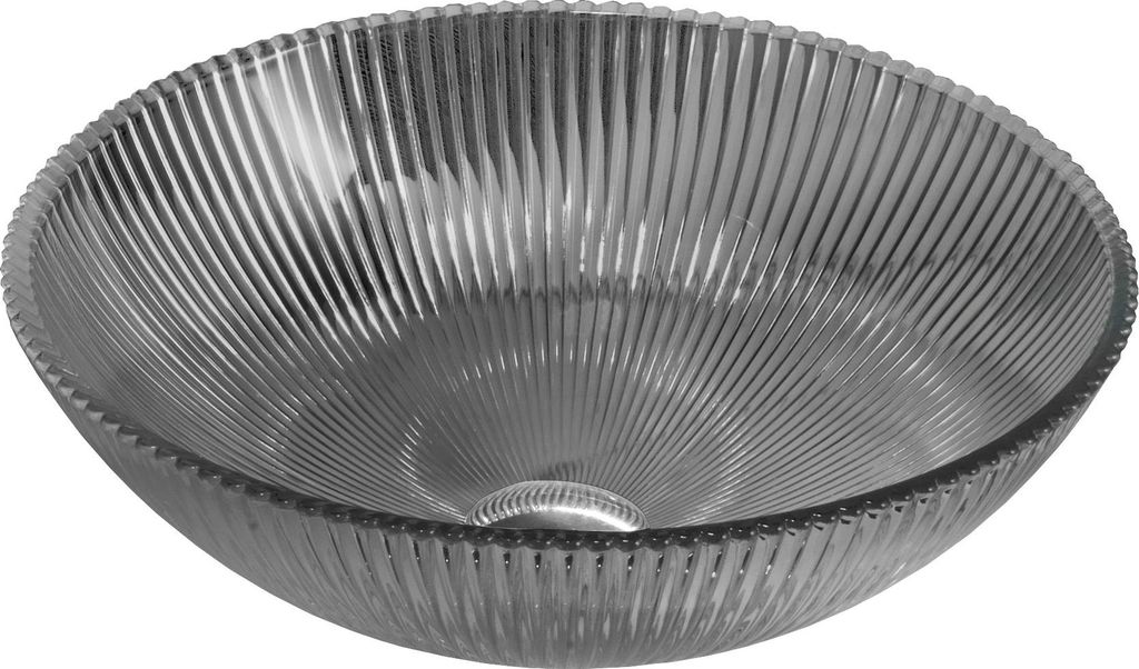 Mexen Zuri Glaswaschbecken Aufsatzwaschbecken 39 x 39 cm, schwarz - 24193970