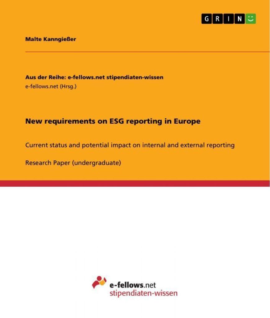 New requirements on ESG reporting in Europe