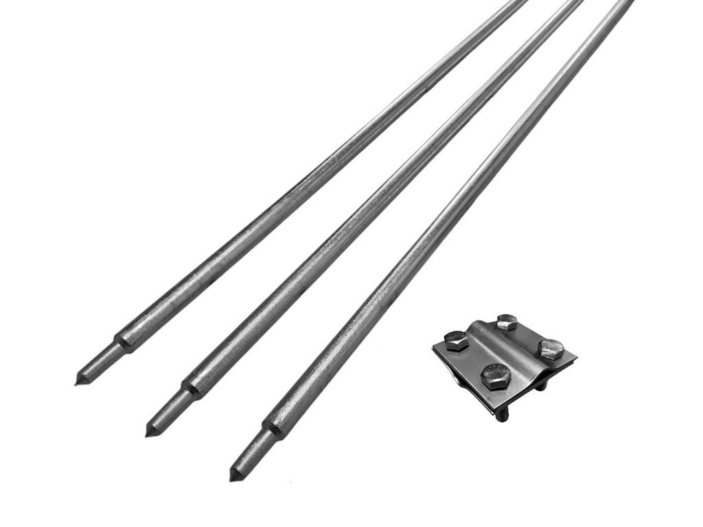 ZEMNÍCÍ TYČ UZEMŇOVACÍ TYČ POZINK SADA 4,5M | 3x 1500 x Obrázek produktu 