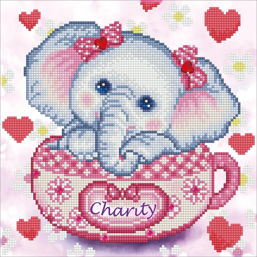 Loisir Créatif Broderie Diamant Enfant Diamond Dotz Charity 30x30 cm