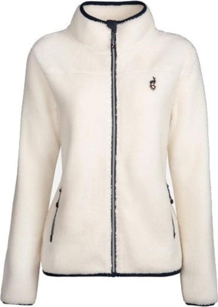 SARRA Sherpa-Fleecejacke für Damen, Greige, wärmeisolierend und feuchtigkeitsableitend
