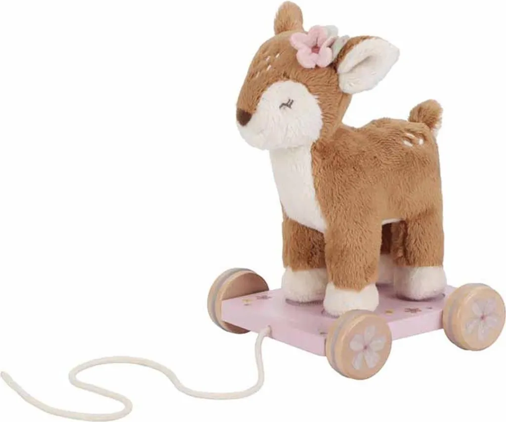 Jouet à Tirer en Bois Faon Fairy Garden Little Dutch pour Bébé de 1 An