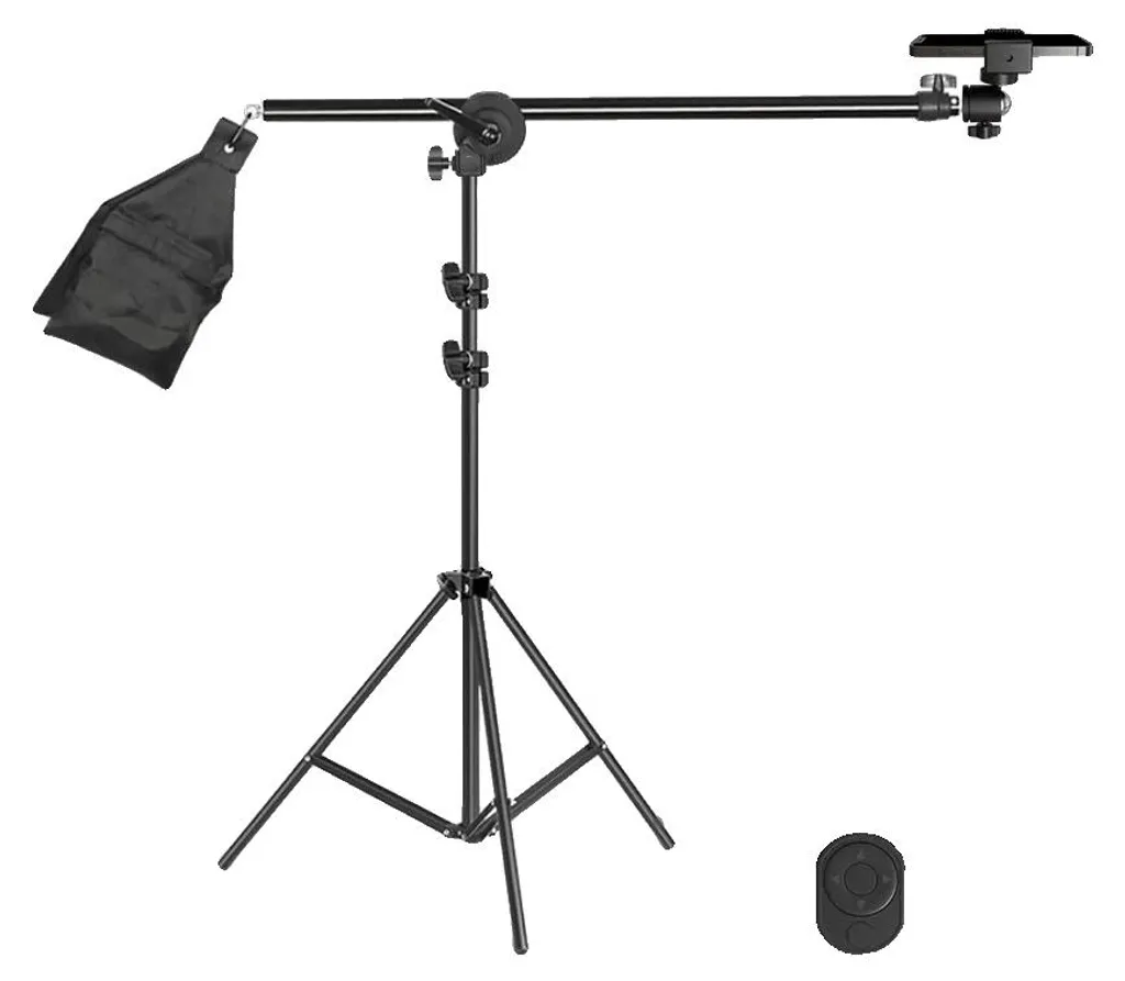 Support téléphone réglable pour vidéo et photo avec boîte à lumière B