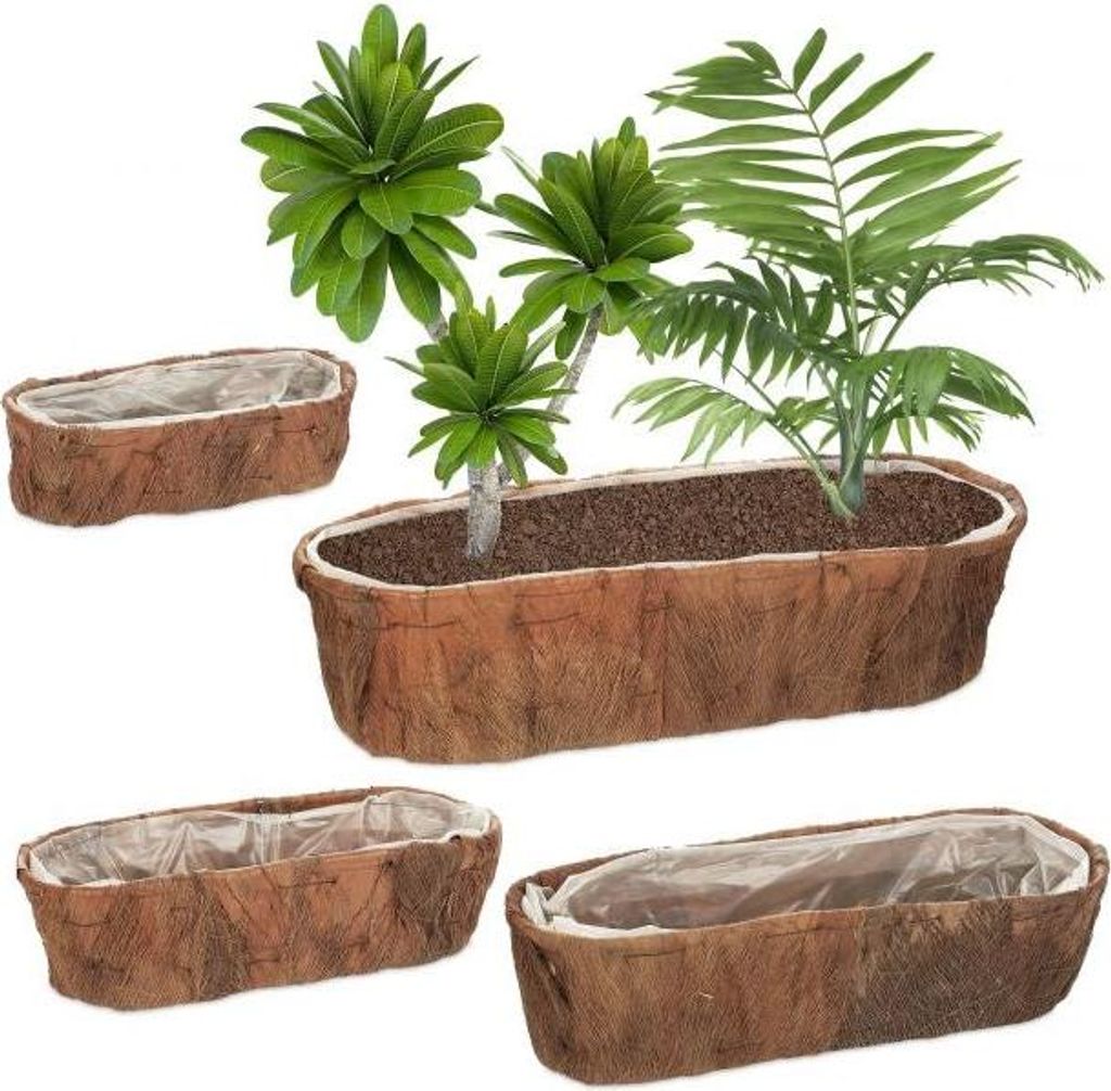 Länglicher Blumenkasten 4er-Set