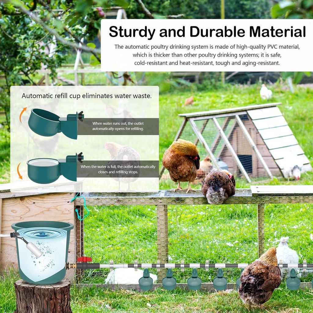Hühnertränke Futterautomat Set Geflügeltränke Hühner Gänse Küken Hühnertränke Futterautomat Set Geflügeltränke Hühner Gänse Küken