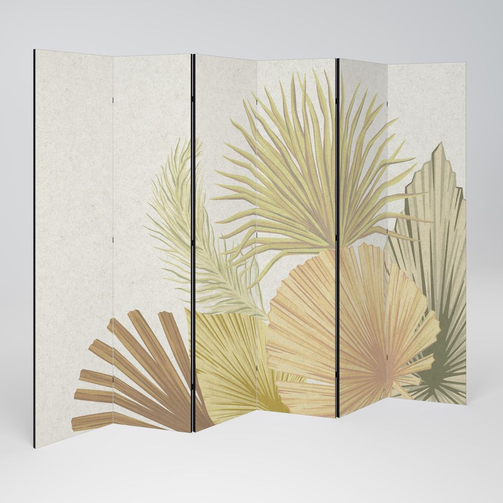SpaceRebels Paravent Raumteiler - 6-teilig Raumtrenner, Druck 1-Seite - Raumtrenner - Trennwand Wohnung - Room Divider - Spanische Wand Deko Modern...