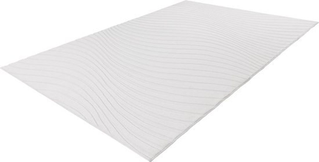 Lalee Comfort - Japandi Teppich - Superweich - Teppich - Hochflor uni Flauschig 80x150 cm elfenbein off-white
