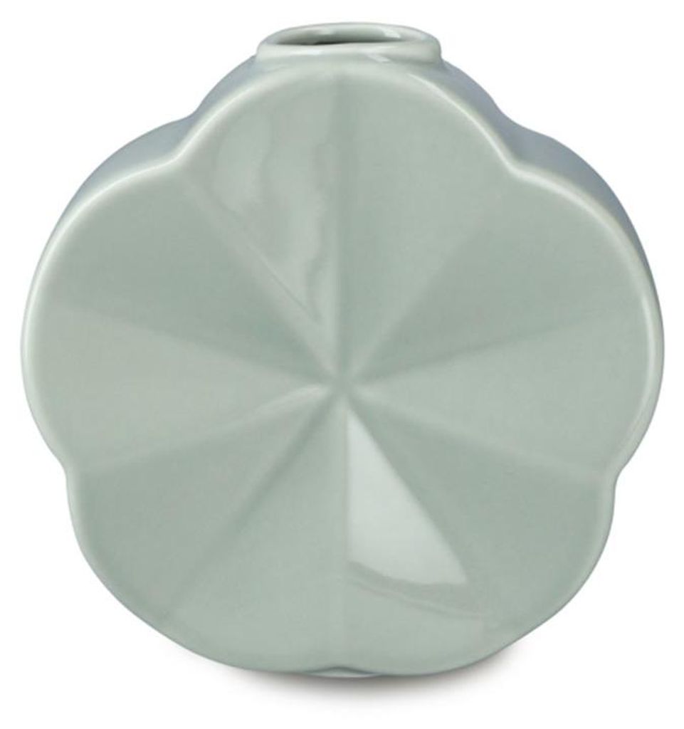 Lyngby Porcelæn - Flower Vase Ackerwinde, H: 14 cm, grün Produktbild 