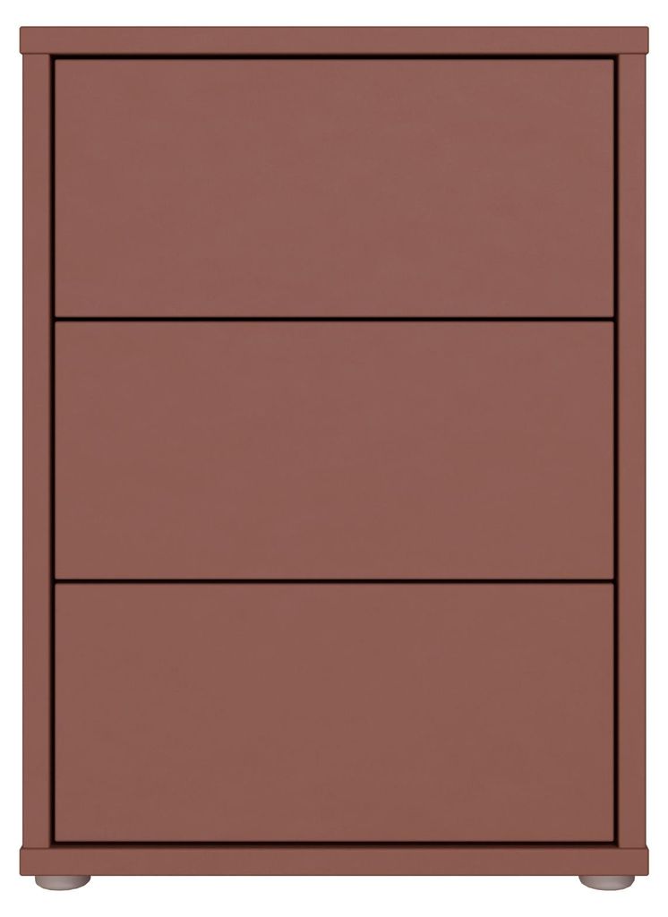 Nachtkommode >ALICE SPRINGS< in Terrakotta - 49,8x68,7x41,5cm (BxHxT)