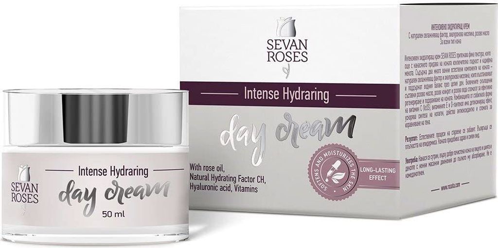 Sevan Roses Gesichtscreme 50 ml – Feuchtigkeitspflege mit Rosenöl & Hyaluronsäure