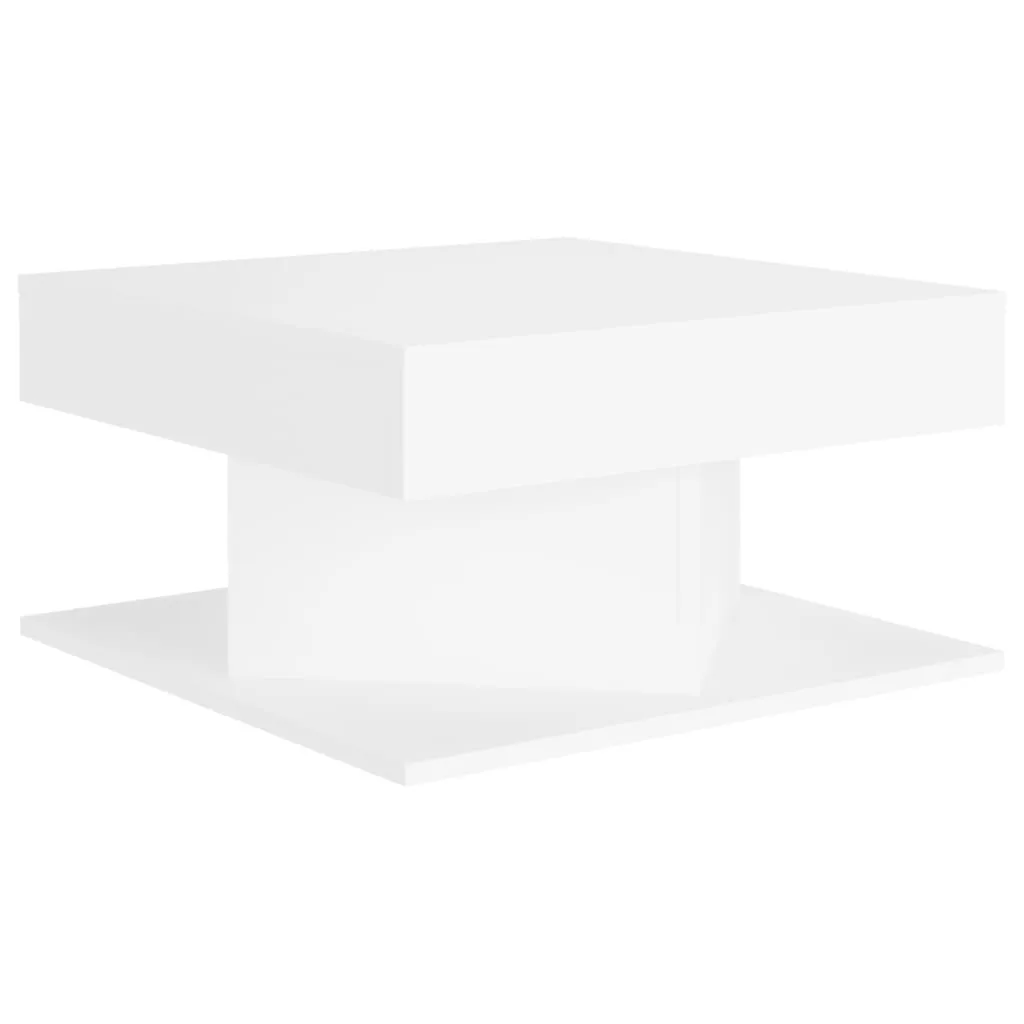 Tavolino Bianco 57x57x30 cm: Legno Multistrato Robusto per Soggiorno Moderno