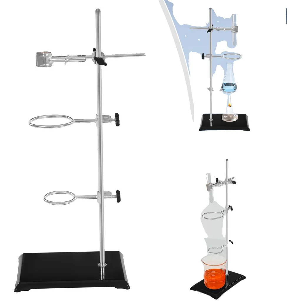 Statique de laboratoire polyvalente et ajustable en hauteur de 53 cm