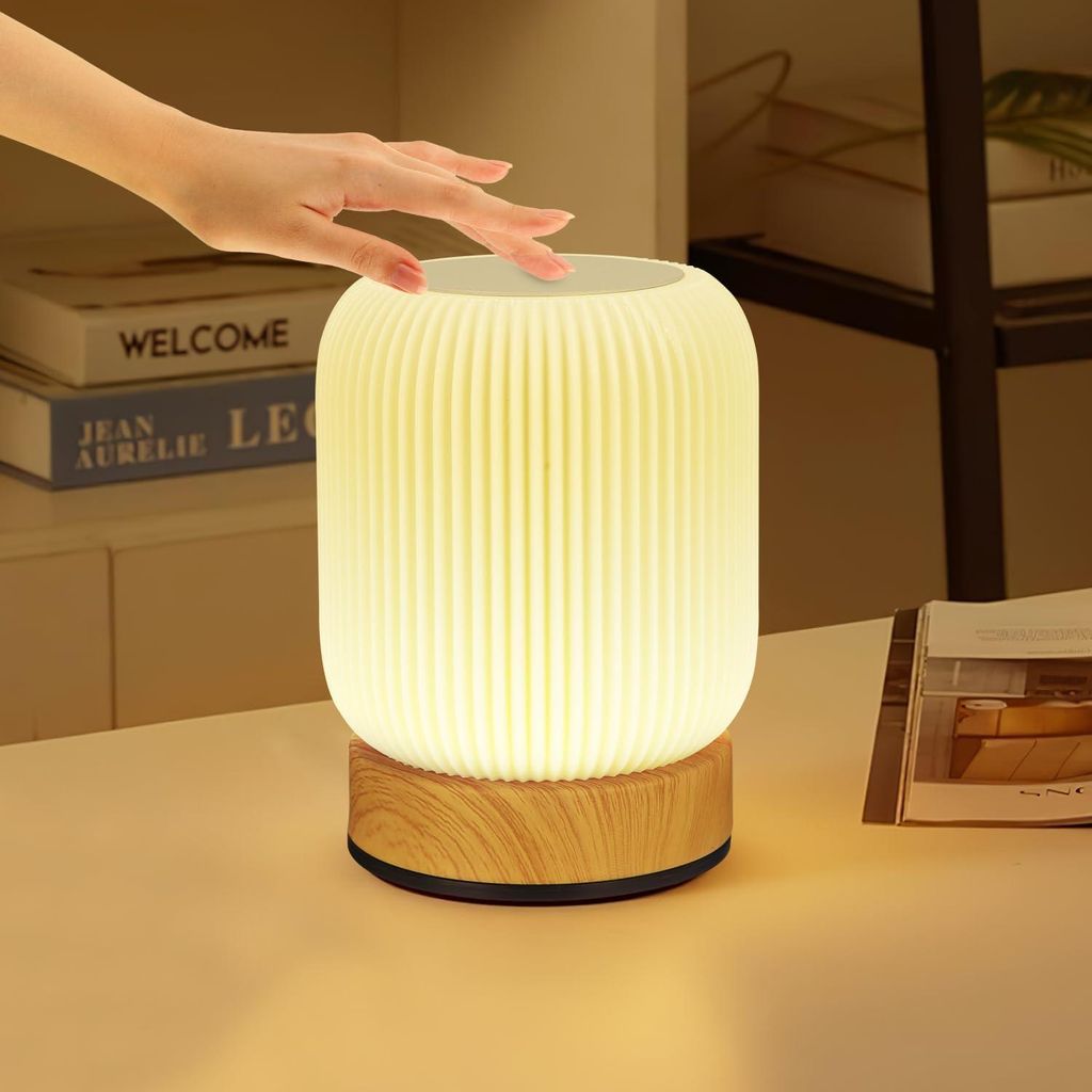 Touch Tischlampe mit RGB Farbwechsel, USB wiederaufladbar, Produktbild 
