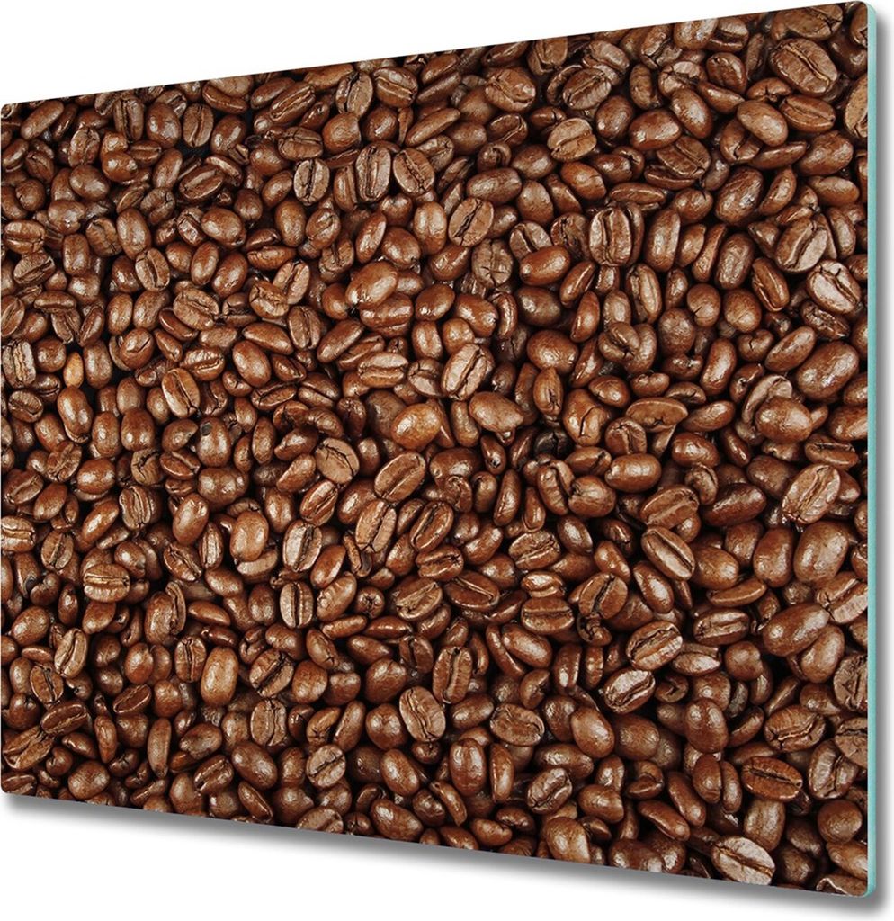 Glas Herdabdeckplatte 60x52 cm Spritzschutz Glasabdeckplatte Schneidebrett Kaffeebohnen