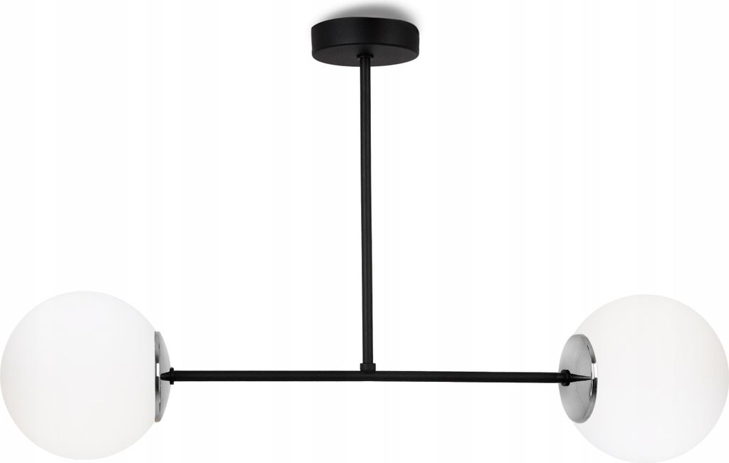 Deckenlampe Hängelampe Plafond Kronleuchter Loft elegant Glamour mit weißen Kugeln