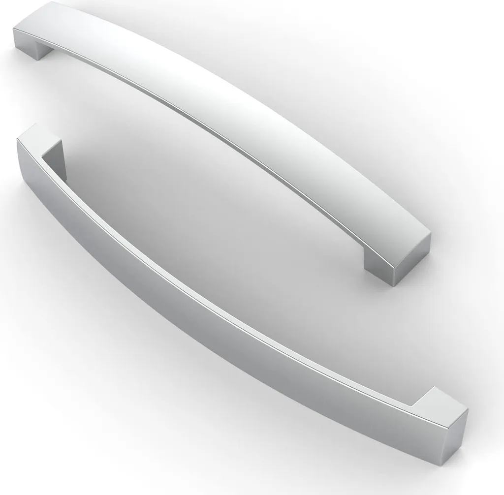 Lot de 5 poignées de cuisine en chrome poli 160 mm pour vos placards