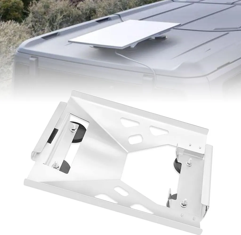Support Plat pour Mini-Antenne en Acier Allié avec Fixation à Clipser - 11