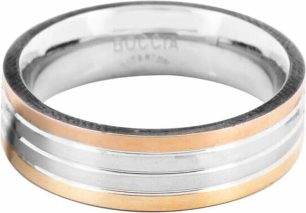 Boccia Titanium 0135-0355 Anello Uomo Grigio | Design High-Tech 6mm