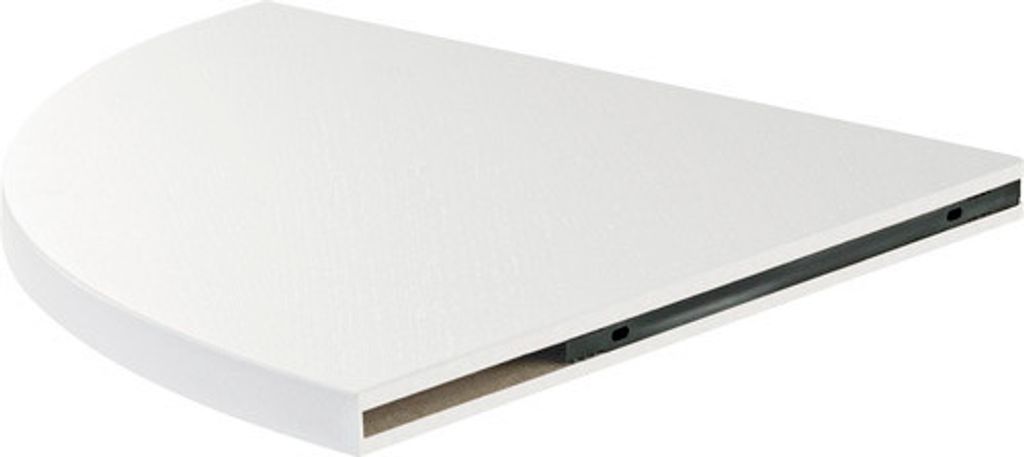 Eckplatte Design 40 cm Esche weiss Produktbild 