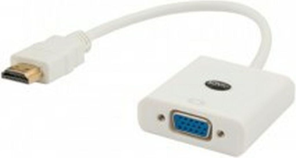 SAVIO CL-27/B HDMI M - VGA F Adapter 0,10m weiß