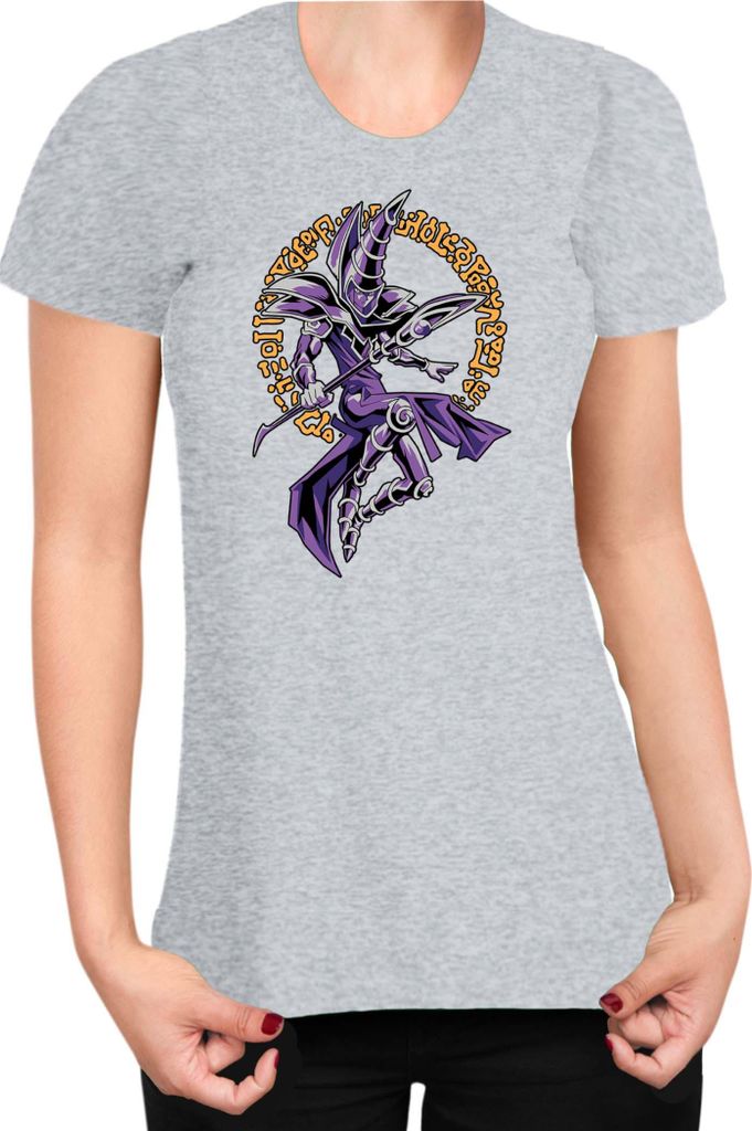 Damen T-Shirt Japan Manga Anime Comics Yu Gi 026, Lady L / Grau