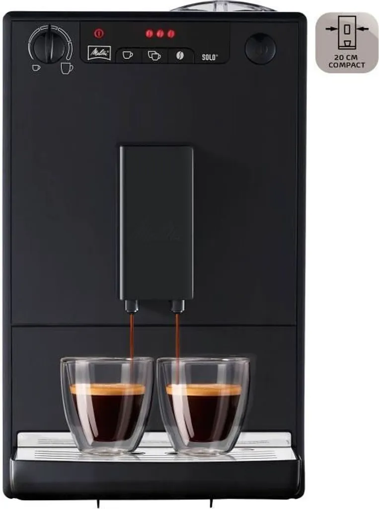 Machine à café à grains compacte Melitta Solo pour espresso maison - 8