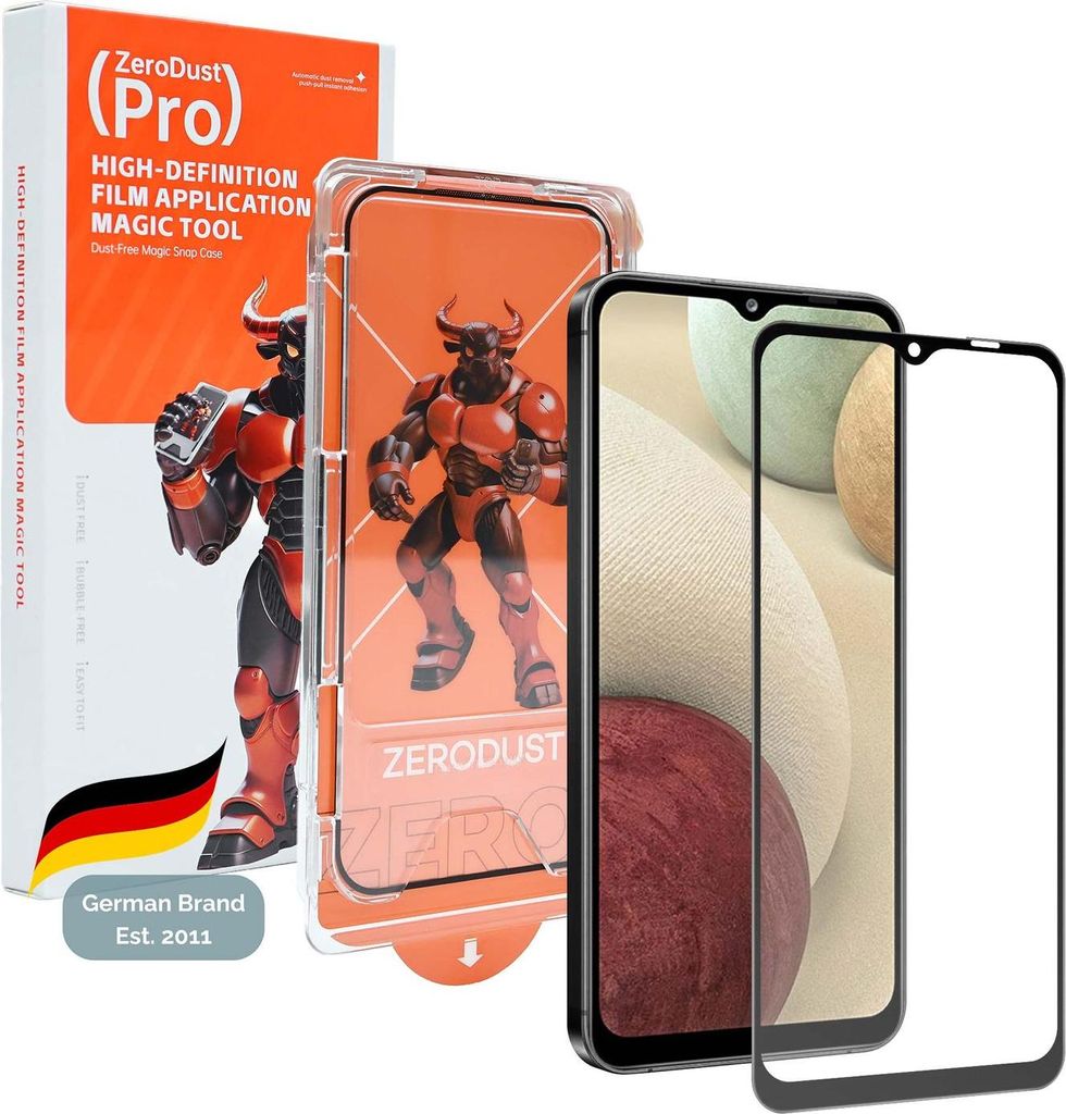 Cadorabo Panzer Schutz Glas für Samsung Galaxy A12 Schutzfolie in Ultra-Klar Hüllen freundlich - Gehärtetes (Tempered) Glas Dipslayschutz Folie ...