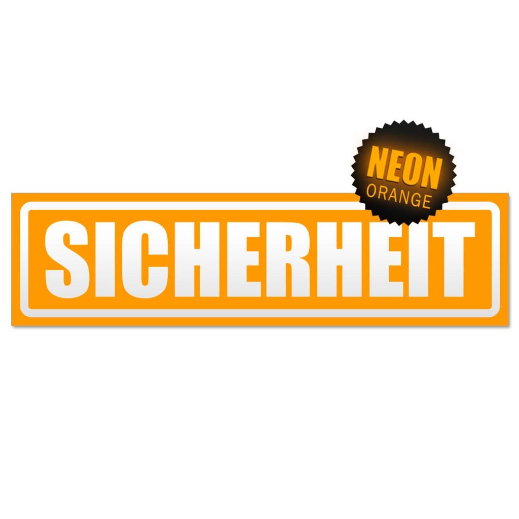 Sicherheit Security invertiert Magnetschild Schild magnetisch