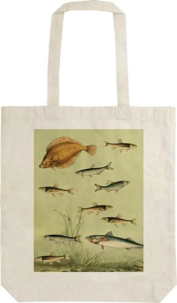 Shopping Bag Cotone Organico STBAG 64 Nordic Fish | Scelta Eco-Friendly