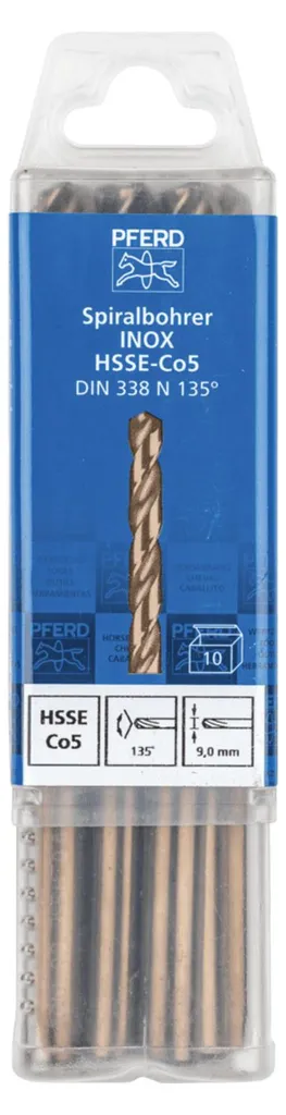 Lot de 10 mèches hélicoïdales PFERD pour perçage de métaux et alliages