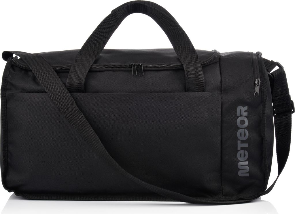 Meteor Odyn 40 l Sporttasche Trainingstasche Reisetasche Tasche Gym Bag Fitnesstasche schwarz