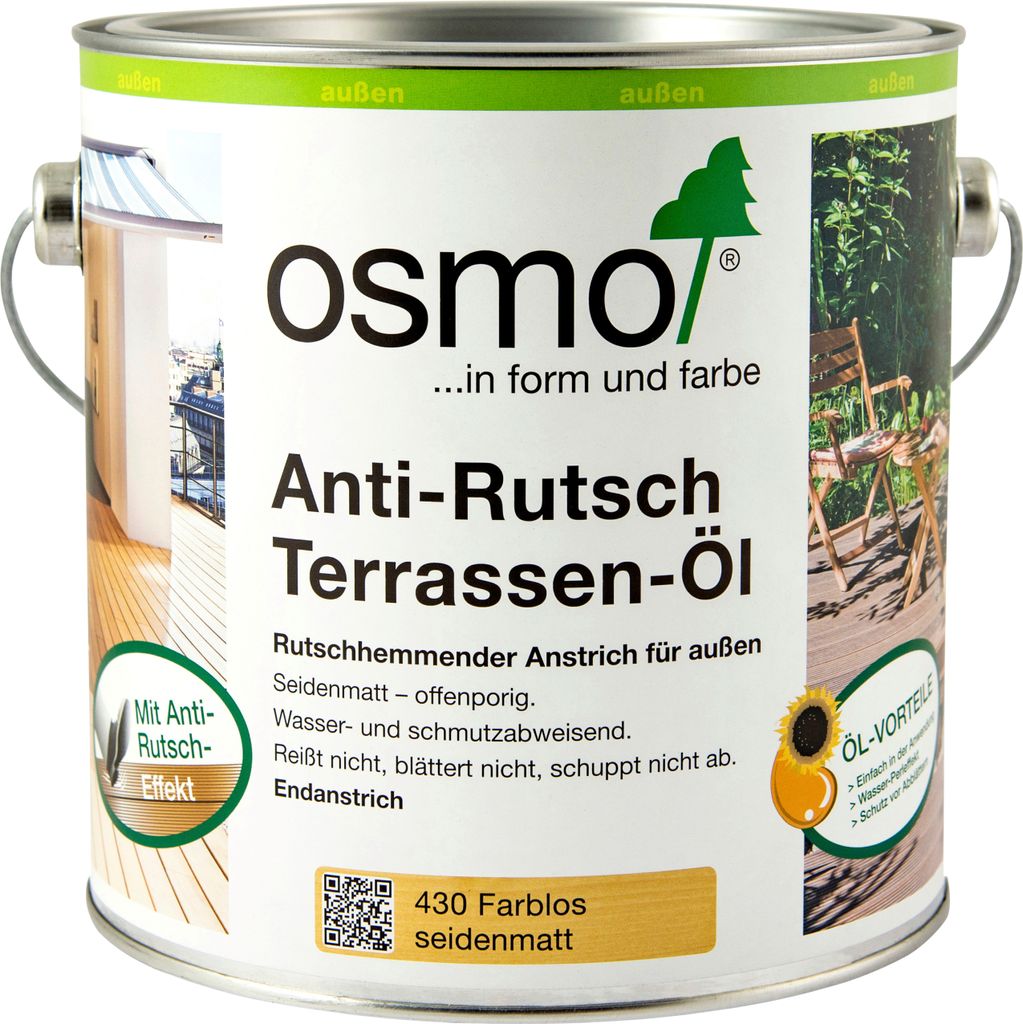 Osmo Anti Rutsch Terrassen Öl farblos für alle Produktbild 