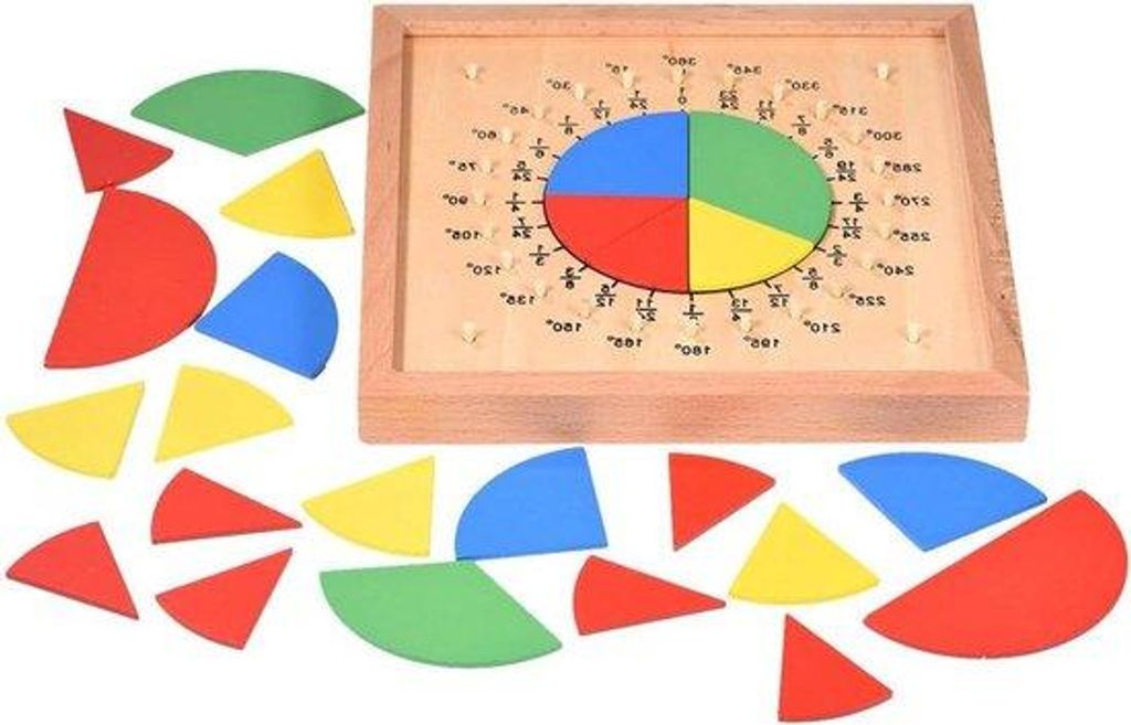Holz Lernspiel für Babys mit Mathematik und Bruchrechnen