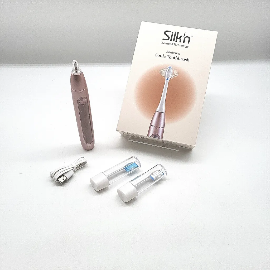 Brosse à Dents Électrique Sonique Silk'n SonicYou Voyage 300j Or Rose