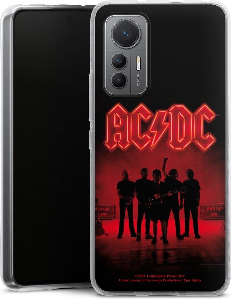 DeinDesign Handyhülle für Xiaomi 12 Lite 5G Silikon Hülle Case Smartphone Schutzhülle ACDC Band Offizielles Lizenzprodukt