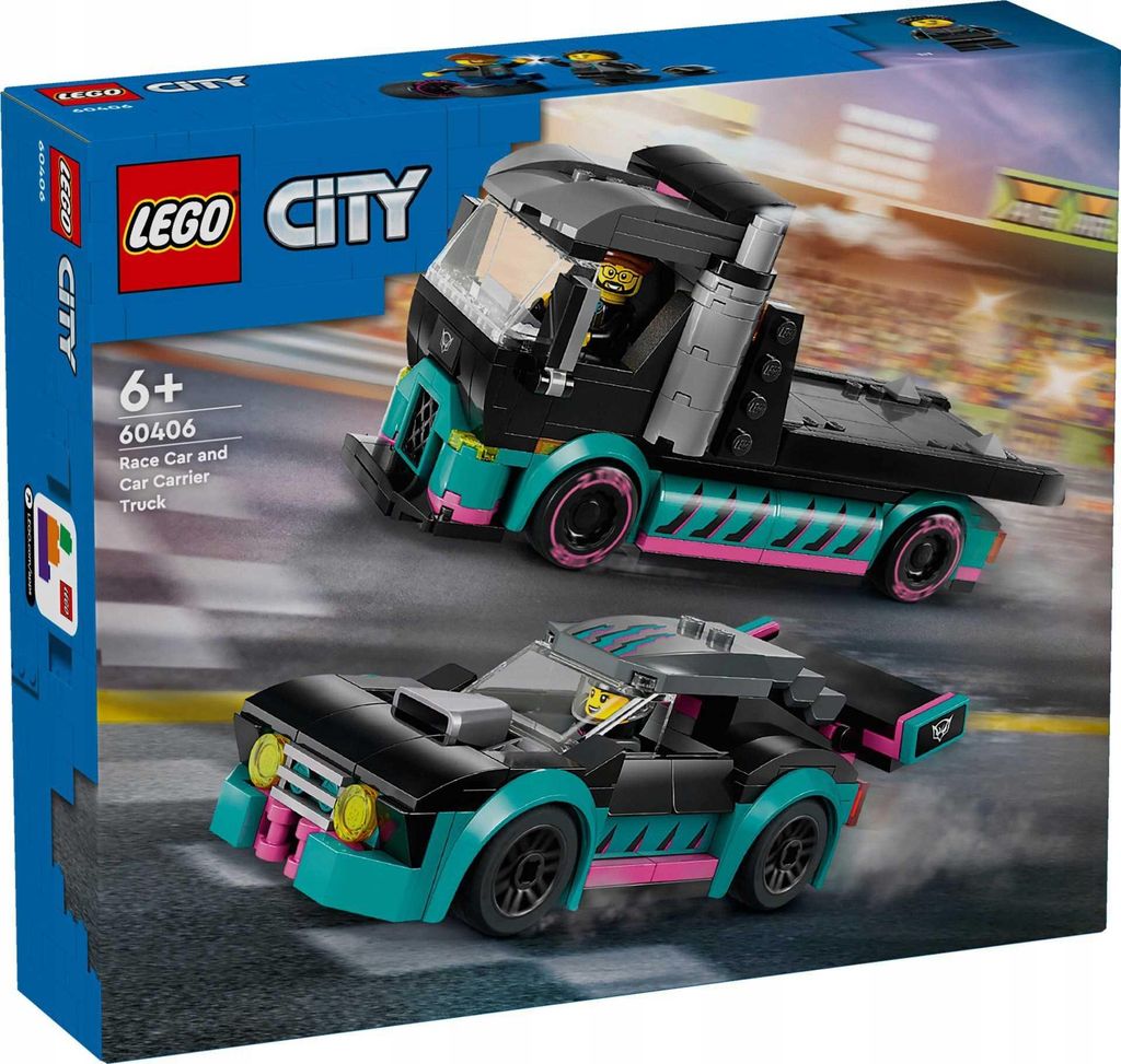 60406 – LEGO City – Rennwagen und Abschleppwagen Produktbild 