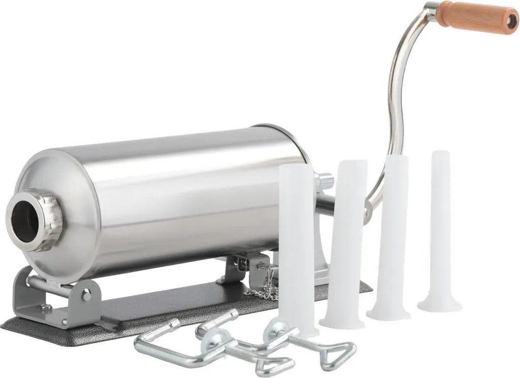 Seringue à Saucisses 3KG Inox pour un Remplissage Facile sans Effort