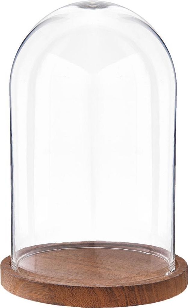 Clayre & Eef, campana de cristal transparente, diámetro 17 Imagen del producto 